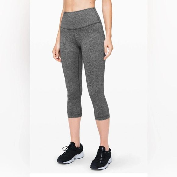 Lululemon Wunder Under Crop (High-Rise) *21"
Heathered Black - Picture 1 of 7
